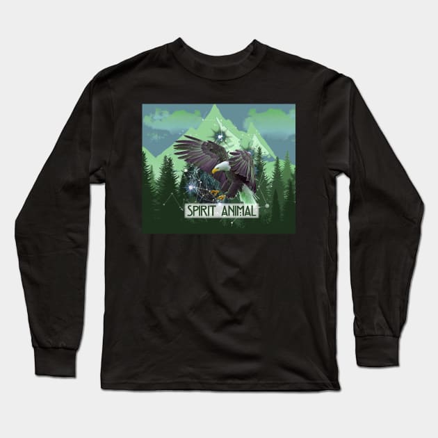 Spirit Animal 3 Long Sleeve T-Shirt by incarnations